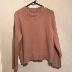 Organic Basics 100% Recycled Wool Boxy Knit Dusty Rose